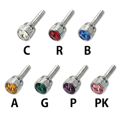 Chrome Freightliner Small Dash Panel Screw with Color Jewel 400x400