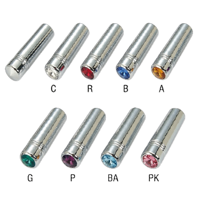 Chrome Freightliner Toggle Switch Extension with Color Jewel (ID 12m x 2又 八分之三 英吋)