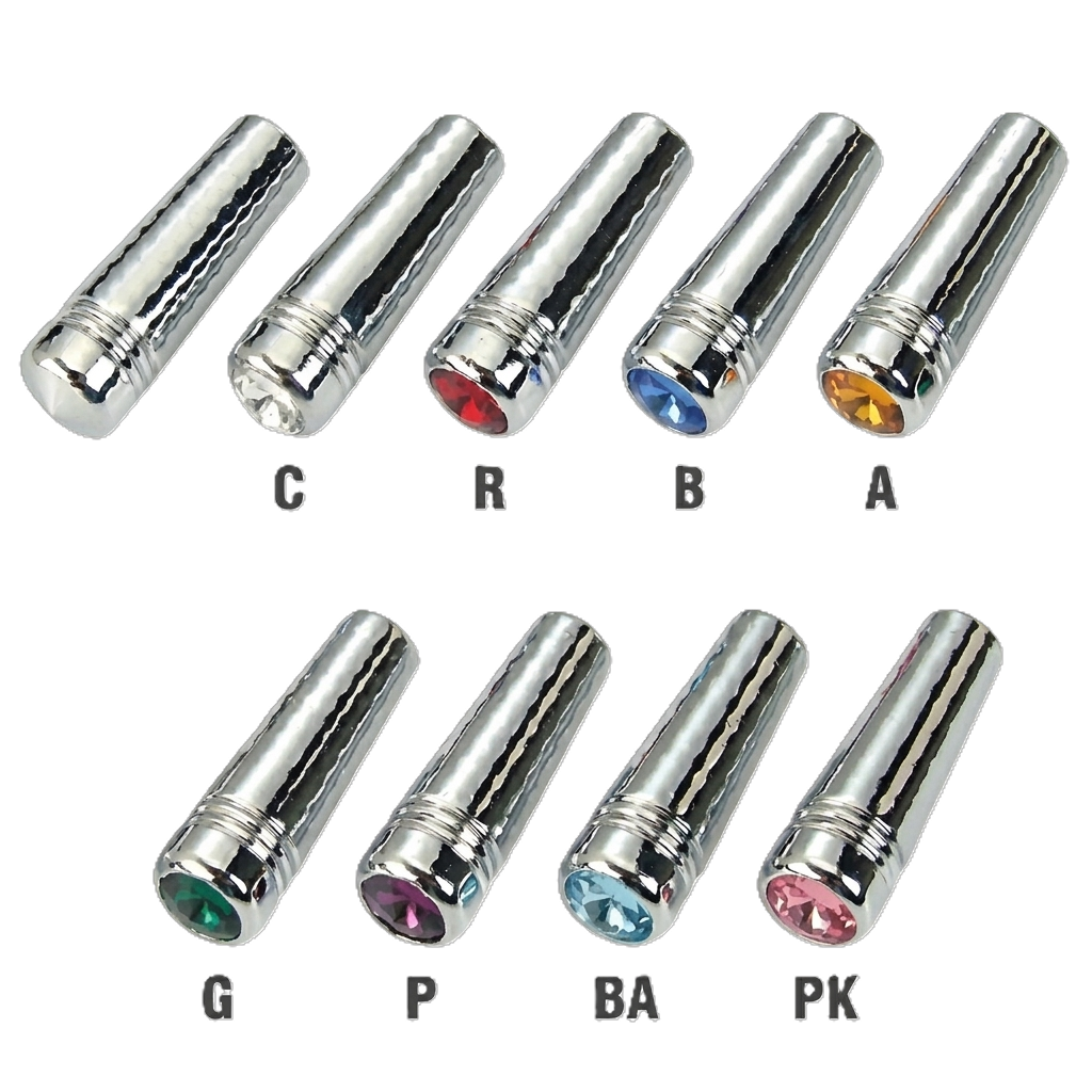 Chrome Kenworth Short Toggle Switch Extension with Color Jewel (ID 八分之三 英吋 x 1又 八分之七 英吋) 400x400 加粗去