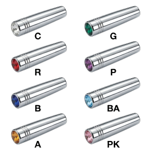 Chrome Peterbilt Short Toggle Switch Extension with Color Jewel (ID 四分之一 英吋 x 1 又 八分之七 英吋)改版300x300去
